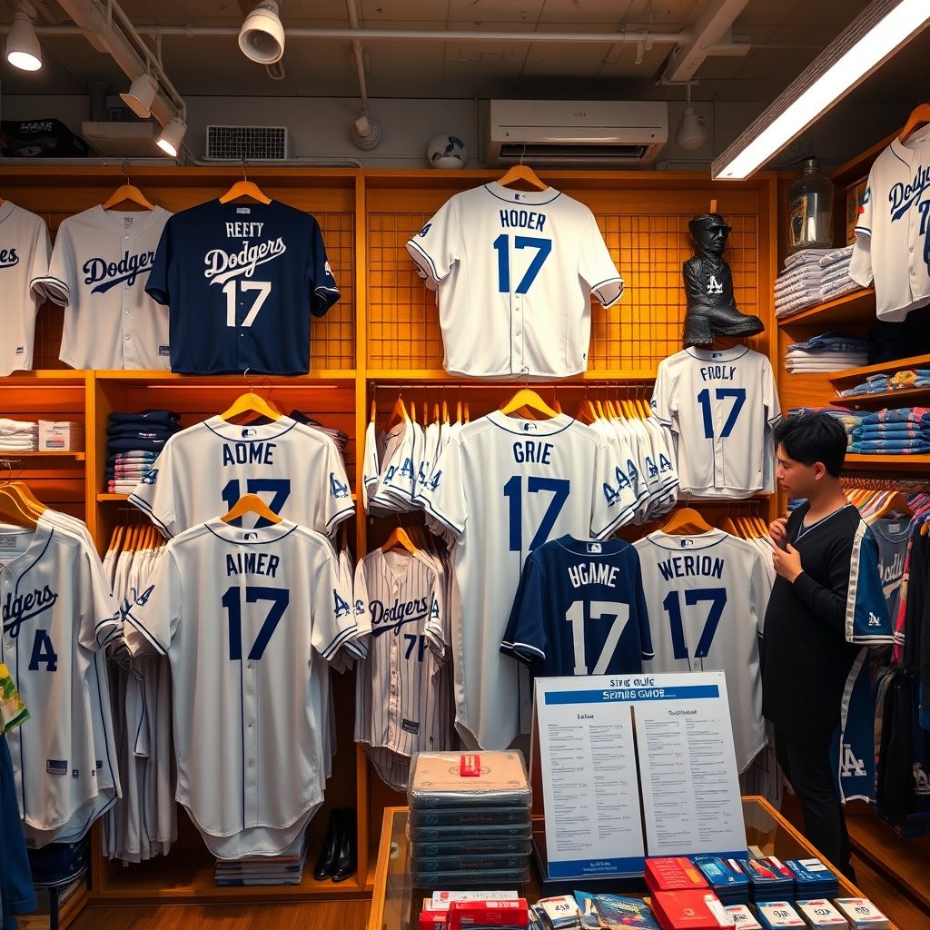 ドジャースの17番ジャージ