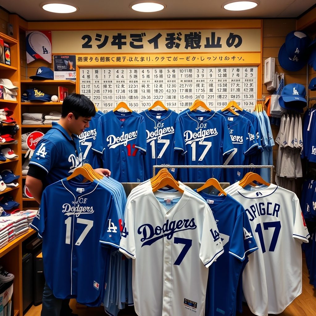 ドジャース17番ユニフォーム